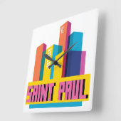 Saint Paul in design Vierkante Klok (Hoek)