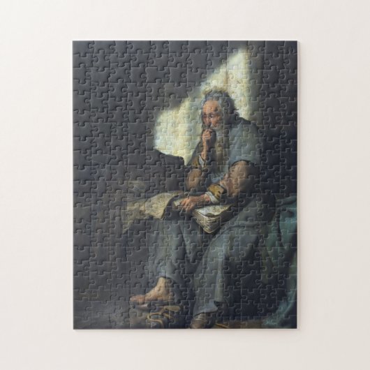 Saint Paul in Prison by Rembrandt Legpuzzel (Verticaal)