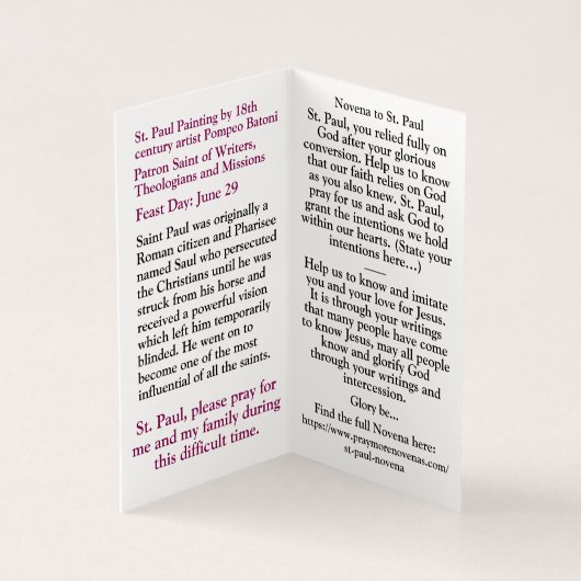 Saint Paul Kaart (Binnen)