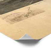 Saint Paul Minnesota 1887 Antiek Panoramische Kaar Poster (Hoek)