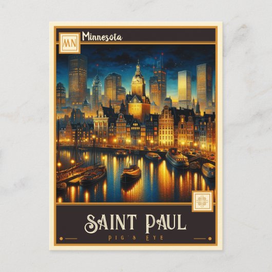 Saint Paul, Minnesota |  Briefkaart (Voorkant)