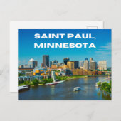 Saint Paul Minnesota Briefkaart Souvenir (Voorkant / Achterkant)