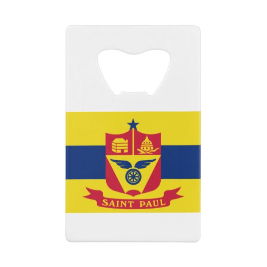 Saint Paul Minnesota Creditkaart Flessenopener (Voorkant)