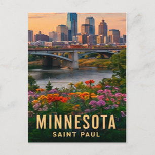 Saint Paul Minnesota Noordelijke Meren Briefkaart