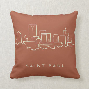 Saint Paul, Minnesota Skyline Kussen