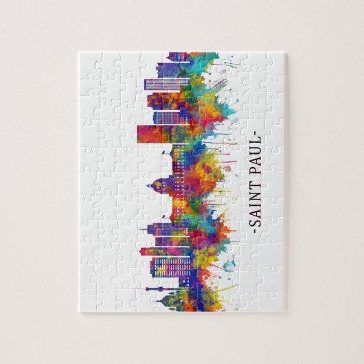 Saint Paul Minnesota Skyline Legpuzzel (Verticaal)