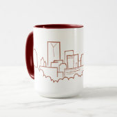 Saint Paul, Minnesota Skyline Mok (Voorkant links)