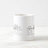 Saint Paul, Minnesota | Stad gestileerde Skyline Koffiemok (Center)