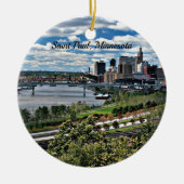 Saint Paul, Minnesota stadsgezicht Keramisch Ornament (Voorkant)