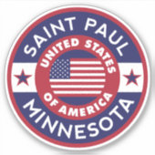 SAINT PAUL, Minnesota Sticker (Voorkant)
