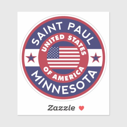 SAINT PAUL, Minnesota Sticker (Vel)
