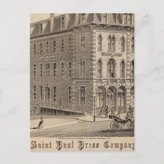 Saint Paul Press Company Briefkaart (Voorkant)