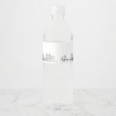 Saint Paul Skyline | Welkomstbericht Waterfles Etiket (Achterkant)