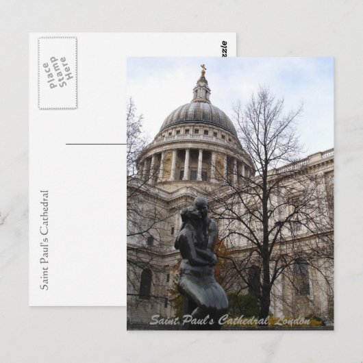 Saint Paul's Cathedral, Londen Briefkaart (Voorkant / Achterkant)