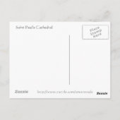 Saint Paul's Cathedral, Londen Briefkaart (Achterkant)