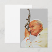 Saint Paus Johannes Paulus II Bedankkaart (Voorkant / Achterkant)