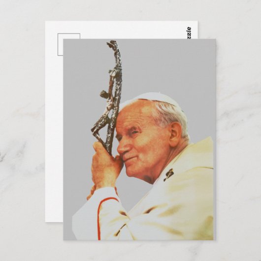 Saint Paus Johannes Paulus II Briefkaart (Voorkant / Achterkant)