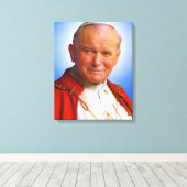 Saint Paus Johannes Paulus II Canvas Afdruk (Insitu (Houten vloer))