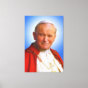 Saint Paus Johannes Paulus II Canvas Afdruk