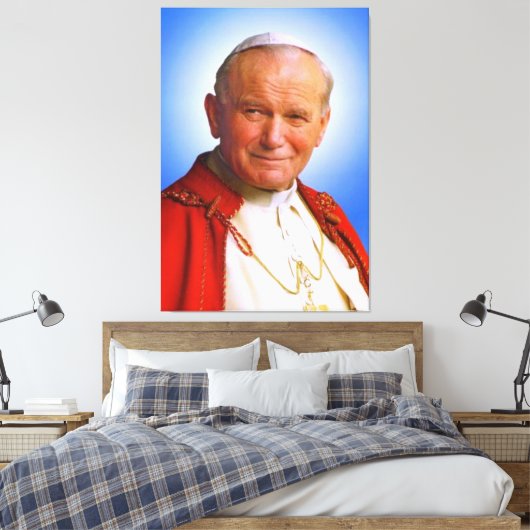 Saint Paus Johannes Paulus II Canvas Afdruk (Insitu (Slaapkamer))
