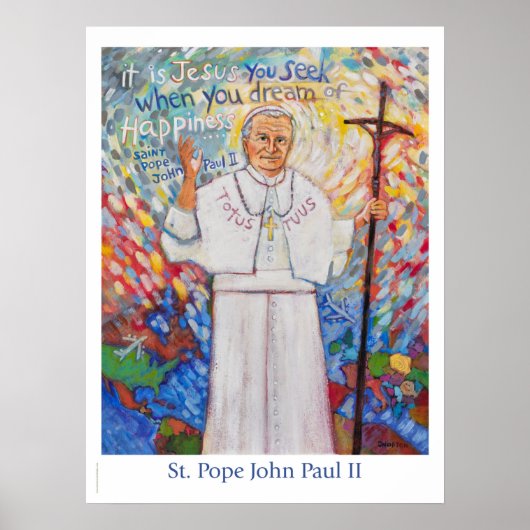 Saint Paus Johannes Paulus II poster (Voorkant)