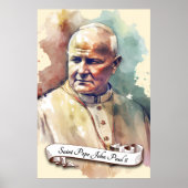Saint Paus Johannes Paulus II Poster (Voorkant)