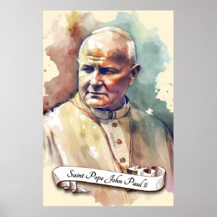 Saint Paus Johannes Paulus II Poster