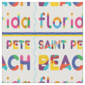 Saint Pete Beach, Florida. Kleurig tekstpatroon Stof (Close Up)