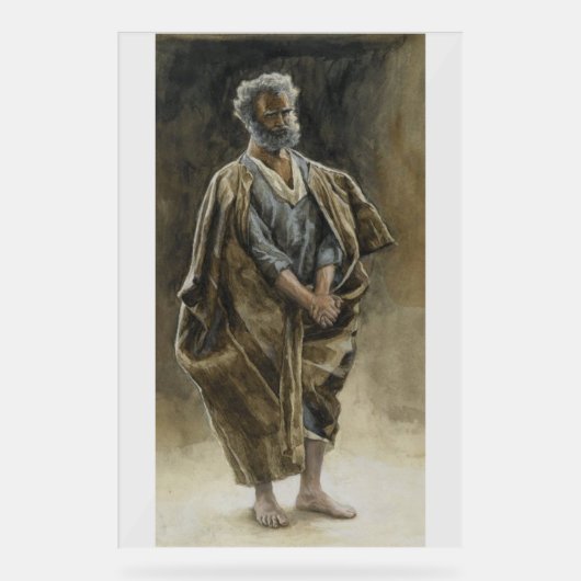 Saint Peter Apostle by James Tissot  Acryl Bord (Voorkant)