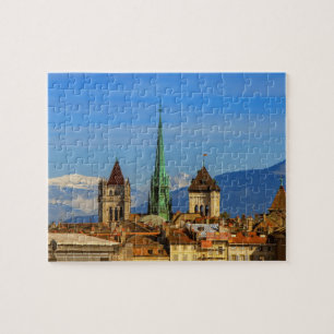 Saint Peter cathedral, Genève, Zwitserland Legpuzzel