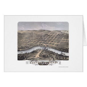 Saint Peter, MN Panoramic Map - 1870