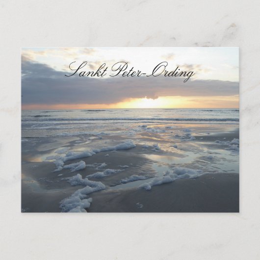 Saint Peter-Ording, Beach, North Zee, Duitsland Briefkaart (Voorkant)