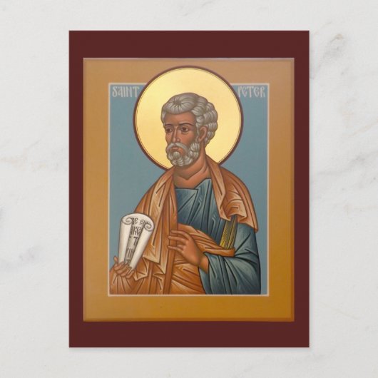 Saint Peter Prayer Card Briefkaart (Voorkant)
