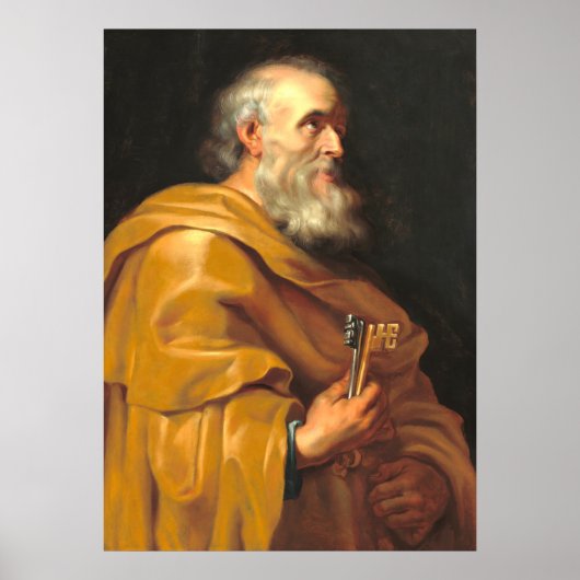 Saint Peter - School of Rubens Fine Art Poster (Voorkant)