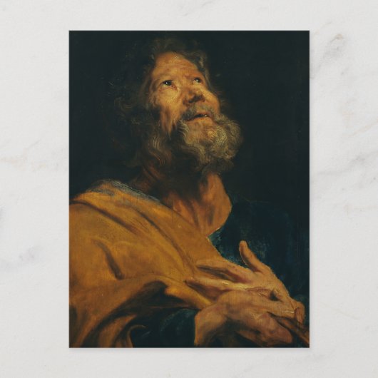 Saint Peter van Antoon van Dyck Briefkaart (Voorkant)