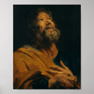 Saint Peter van Antoon van Dyck Poster
