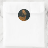 Saint Peter van Antoon van Dyck Ronde Sticker (Tas)