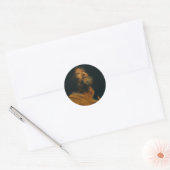 Saint Peter van Antoon van Dyck Ronde Sticker (Envelop)