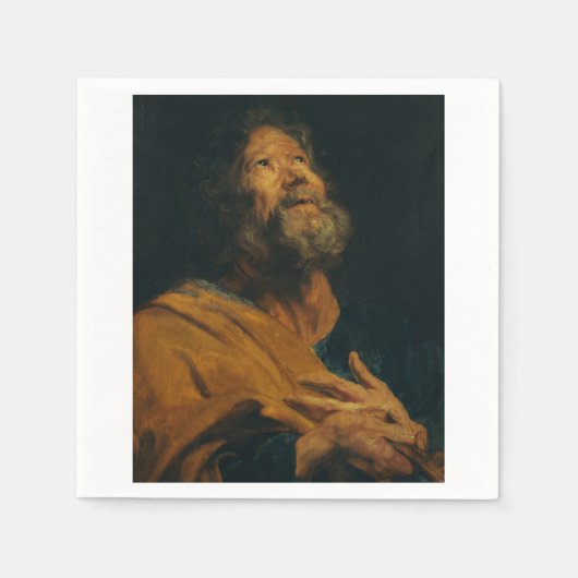 Saint Peter van Antoon van Dyck Servet (Voorkant)