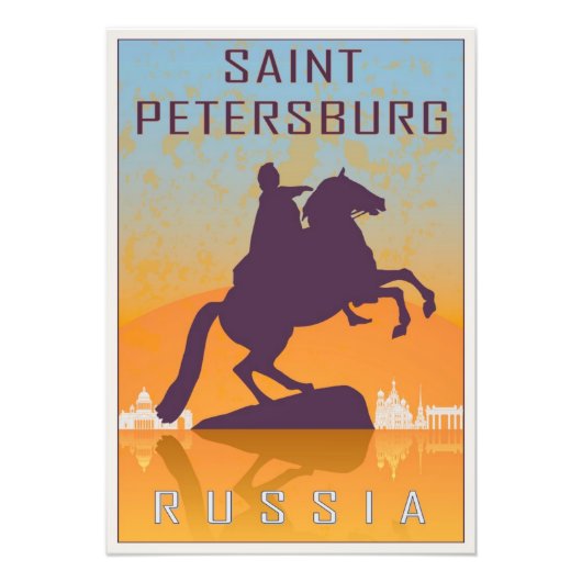 Saint Petersburg vintage poster (Voorkant)