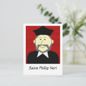 Saint Philip Neri Briefkaart (Staand voorkant)
