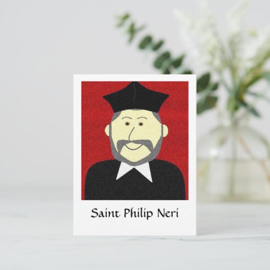 Saint Philip Neri Briefkaart (Staand voorkant)