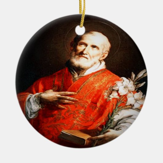 Saint Philip Neri Keramisch Ornament (Voorkant)