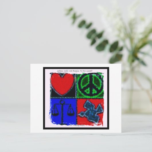 Saint Philip Neri Quote Briefkaart (Staand voorkant)