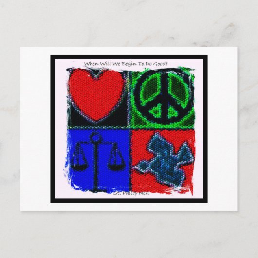 Saint Philip Neri Quote Briefkaart (Voorkant)