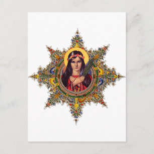Saint Philomena, beschermheer van baby's en kinder Briefkaart