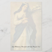 Saint Philomena Briefpapier (Voorkant)
