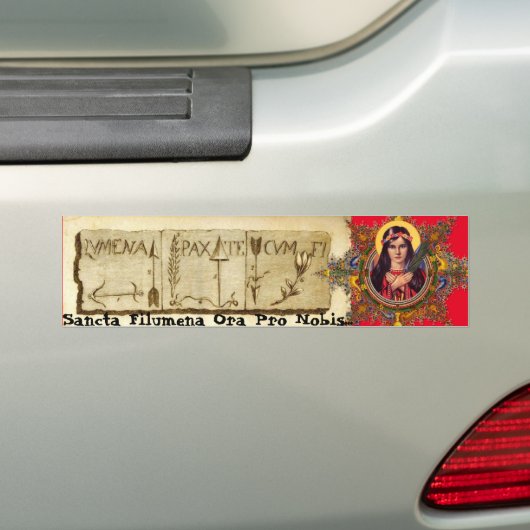 Saint Philomena Bumpersticker (Op auto)