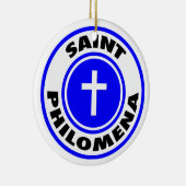 Saint Philomena Keramisch Ornament (Rechts)