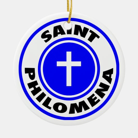 Saint Philomena Keramisch Ornament (Voorkant)